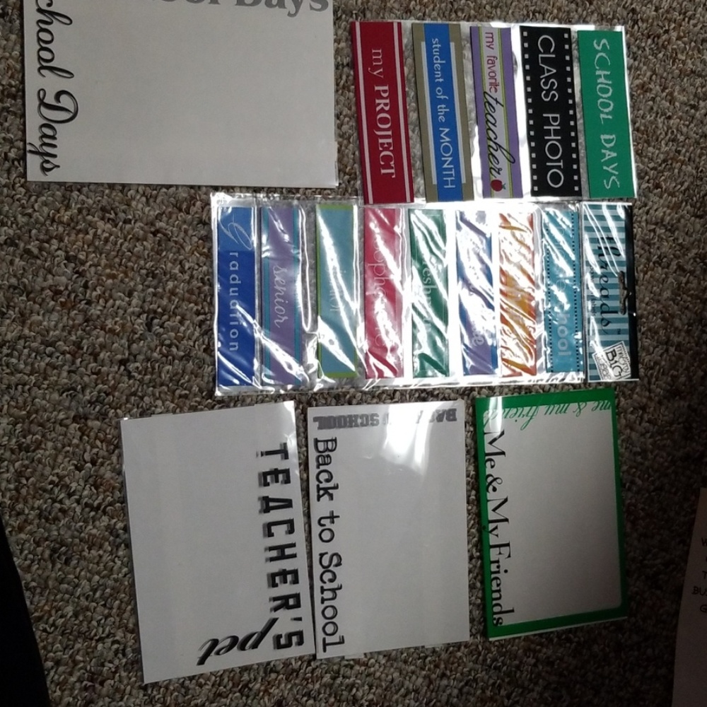 School Scrapbooking embellishments